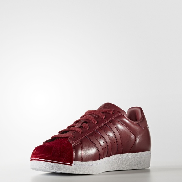adidas Superstar 80s Shoes Burgundy - Picture 2 of 8